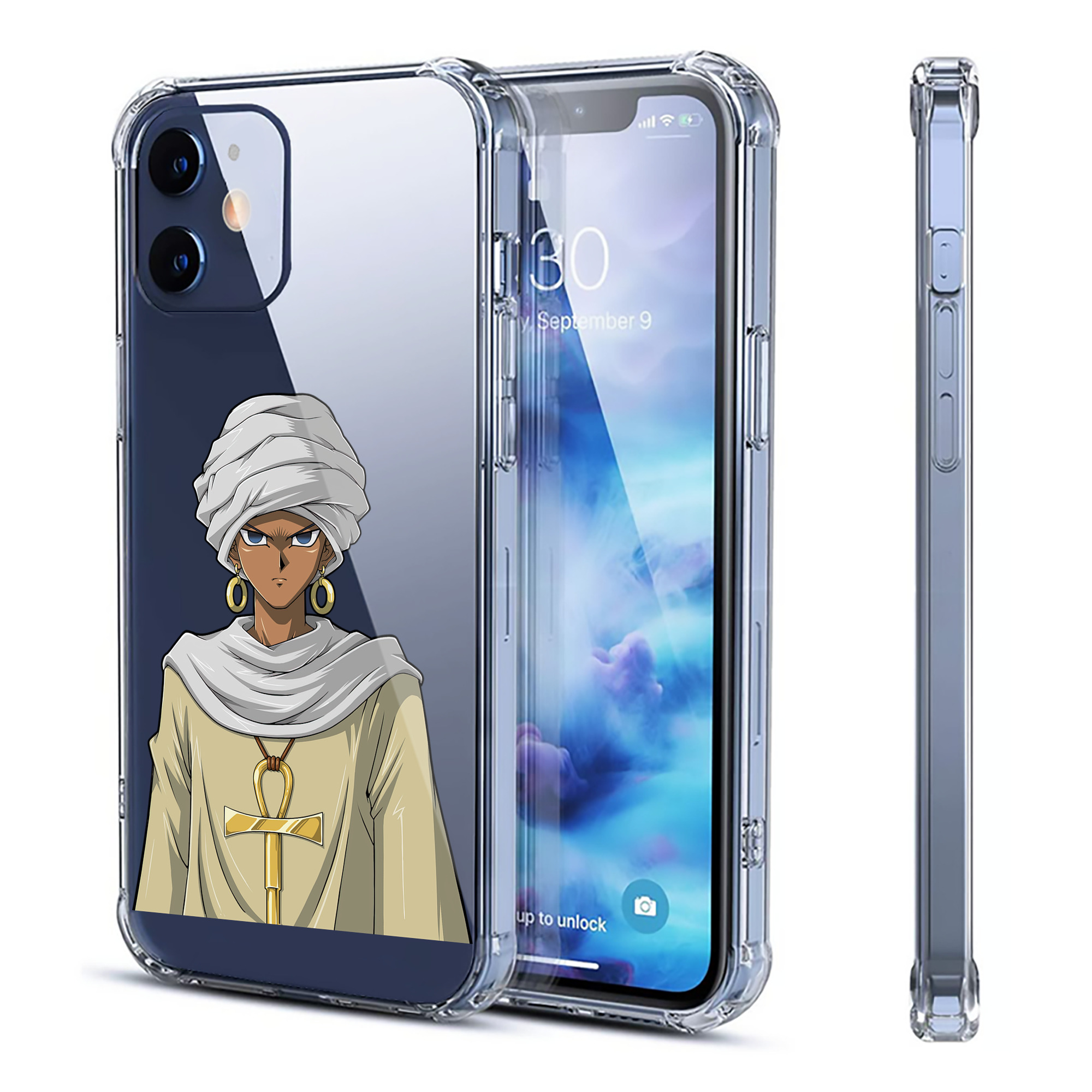 （画像用） 遊☆戯☆王 Yu-Gi-Oh! 【iPhone 12シリーズ対応】透明スマホケース（クリアソフトケース）